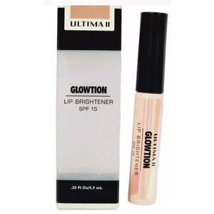 Ultima II Glowtion “ROSY GLOW” Lip Brightener SPF 15 Sheer Smooth .20oz. New